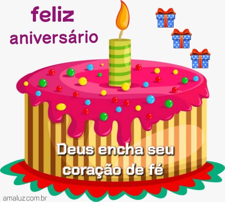Feliz aniversário que Deus encha seus coração de fé