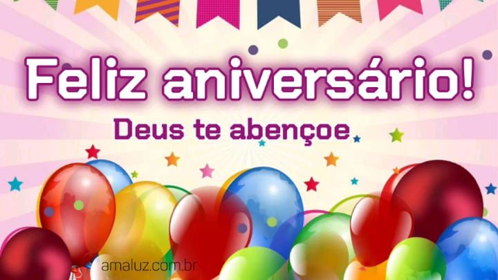 Feliz aniversário Deus te abençoe