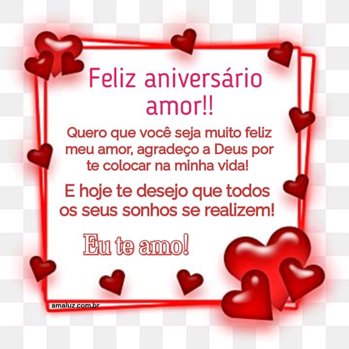 Feliz aniversário agradeço a Deus por colocar você na minha vida.