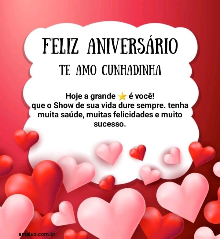 Feliz aniversário chegou seu dia minha estrela.