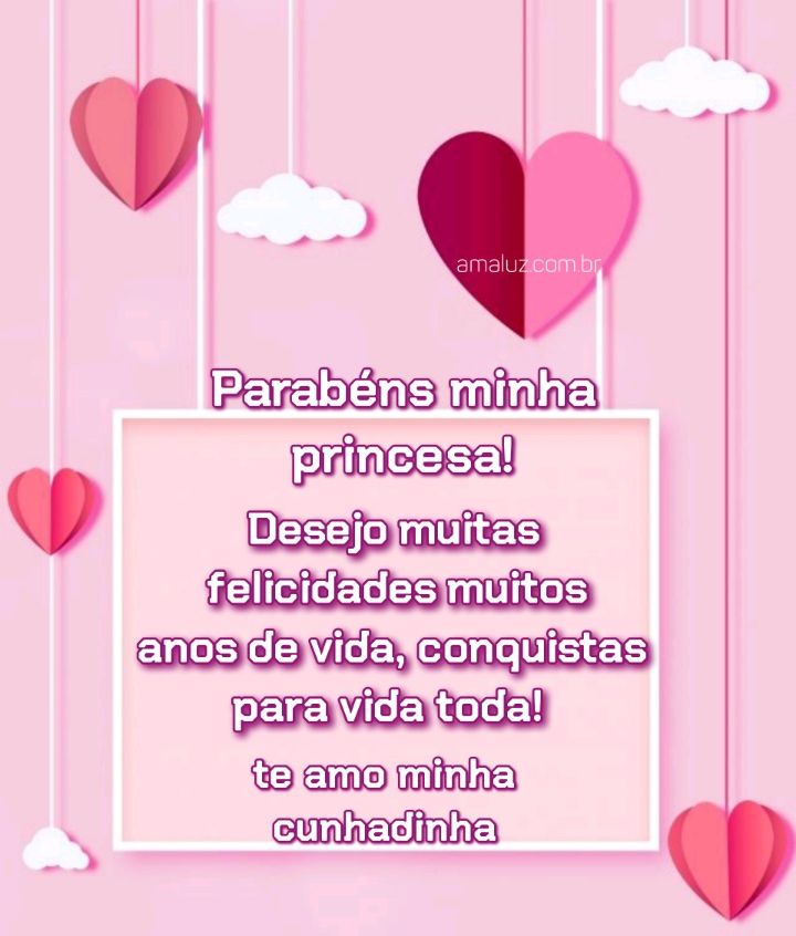 Imagens de feliz aniversário para cunhadinhas