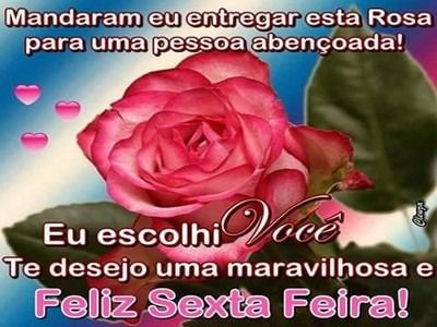 Feliz sexta feira maravilhosa e abençoada