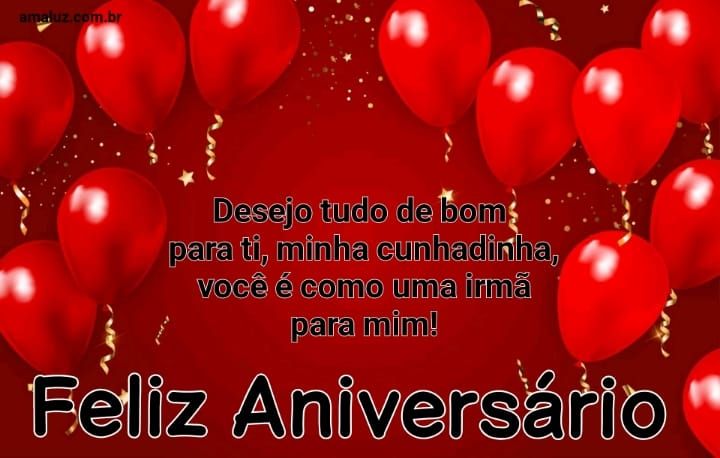 Imagens de feliz aniversário cunhada como uma irmã 