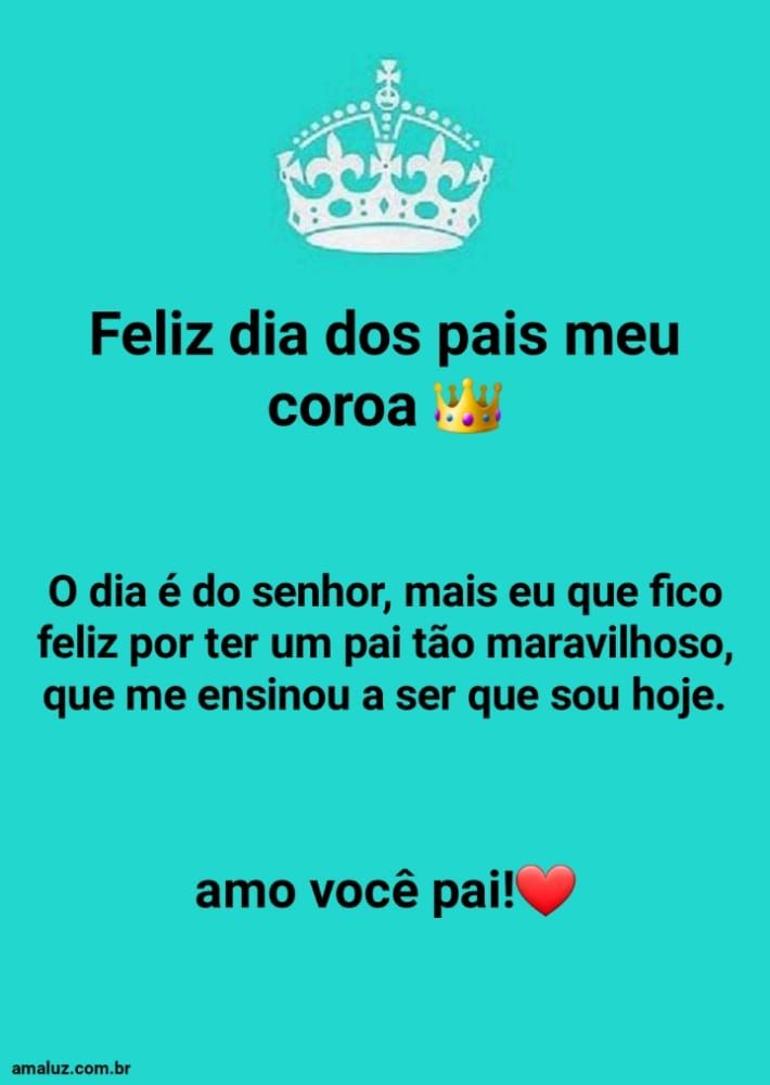 O senhor é um pai maravilhoso feliz dia dos pais