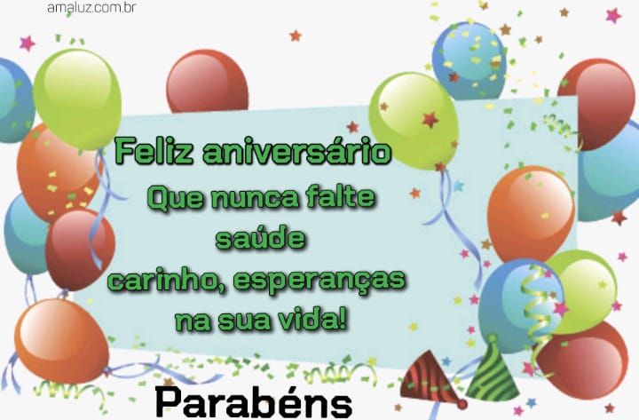 Parabéns que nunca falte esperanças saúde