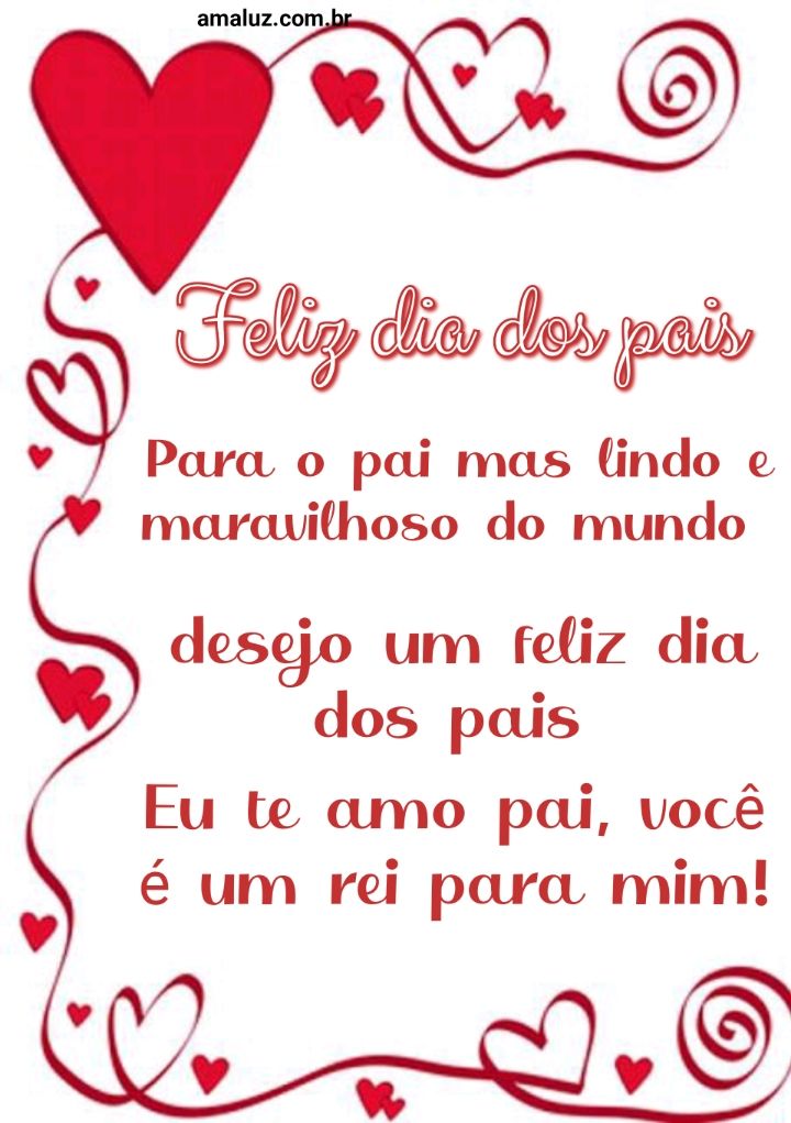 Você é um rei para mim feliz dia dos pais