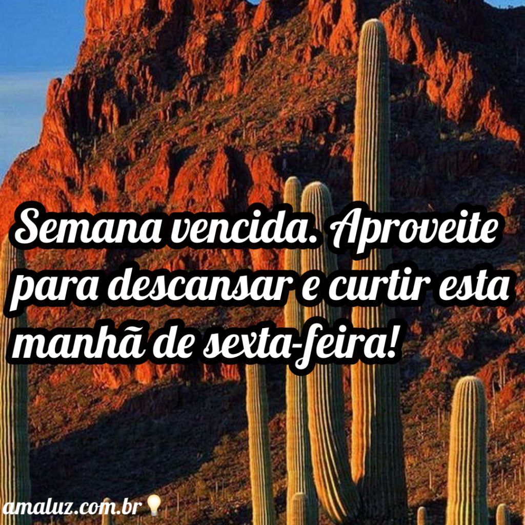 aproveite esta manhã de sexta feira