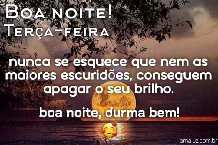 boa noite para whatsapp terça feira