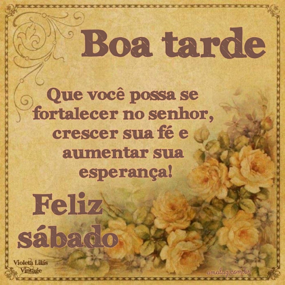 boa tarde crescar sua fé feliz sábado
