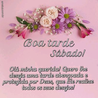 boa tarde de sábado abençoada
