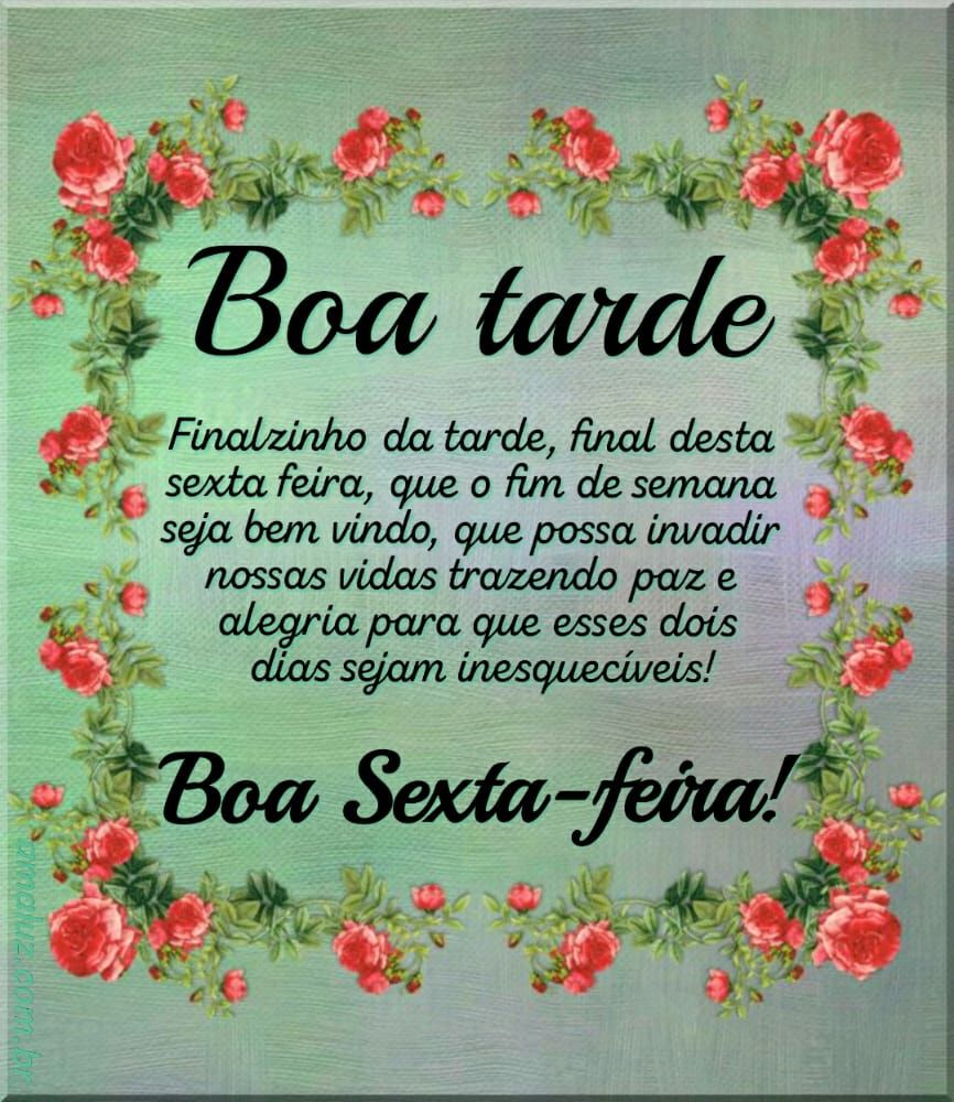 boa-tarde-finalzinho-de-tarde-final-de-sexta-feira
