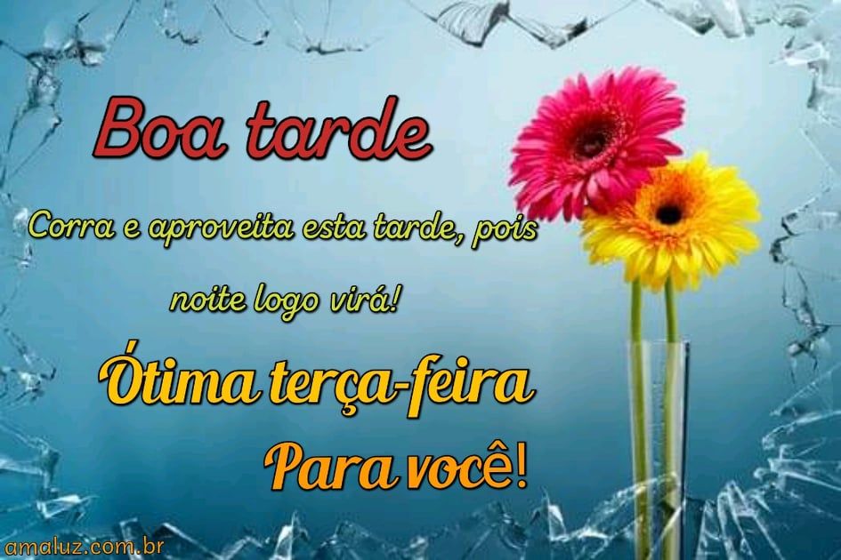 boa tarde ótima terça feira para você