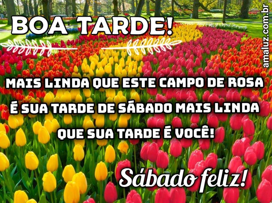 boa tarde sábado feliz