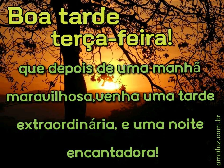 boa tarde terça feira para whatsapp