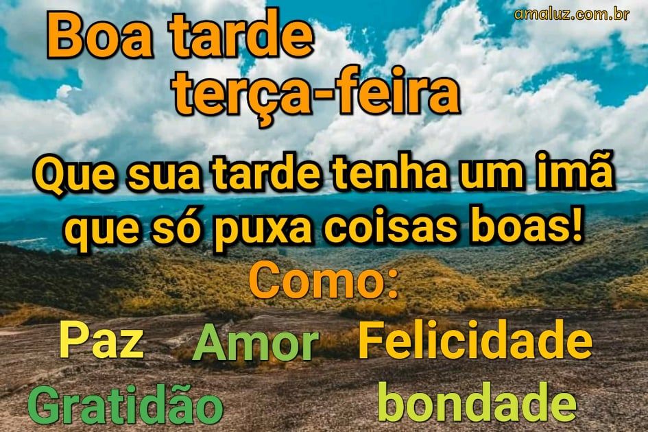 boa tarde terça feira com carinho para whatsapp