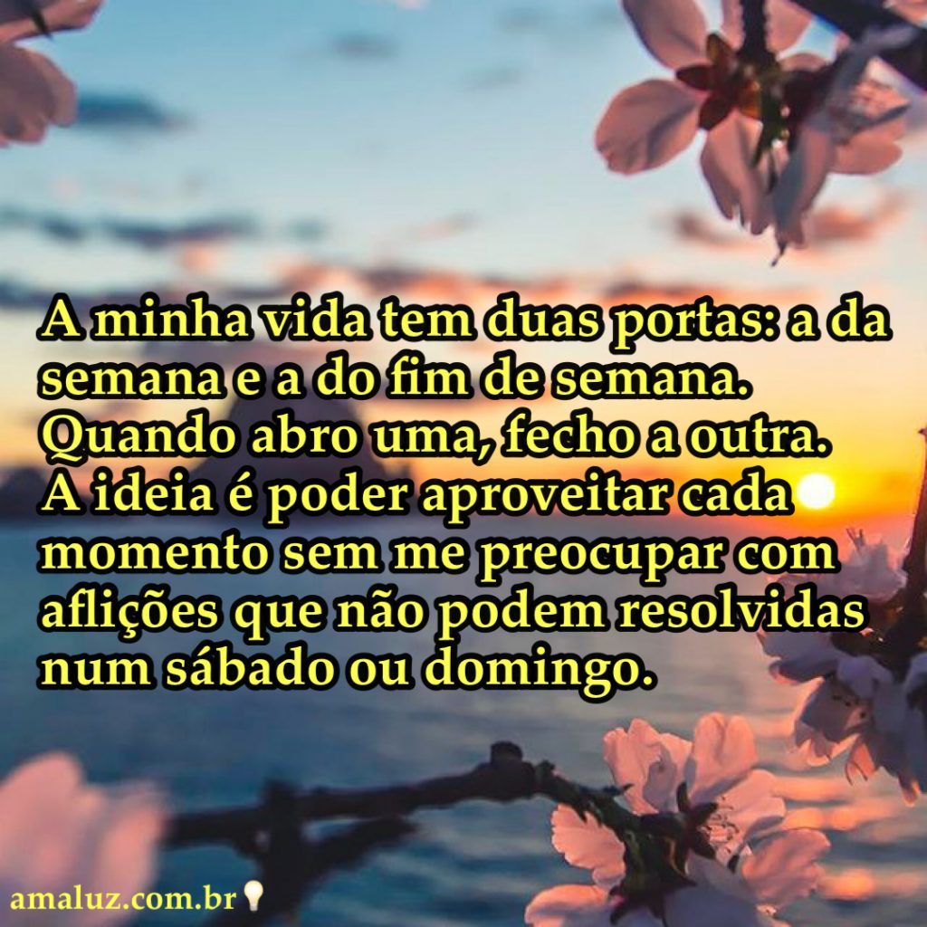 bom dia semana e fim de semana