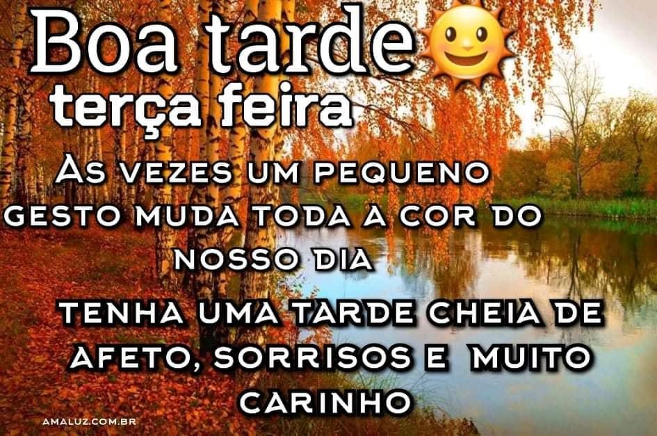 bonita mensagem de boa tarde terça feira