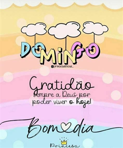 domingo dia de gratidão bom dia