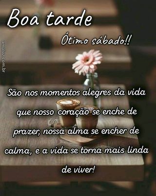 e para você meu boa tarde e ótimo sábado