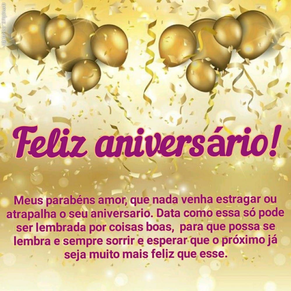 feliz aniversario meus parabéns amor