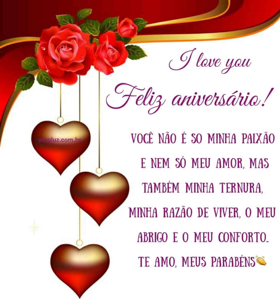 feliz aniversario meus parabéns amor