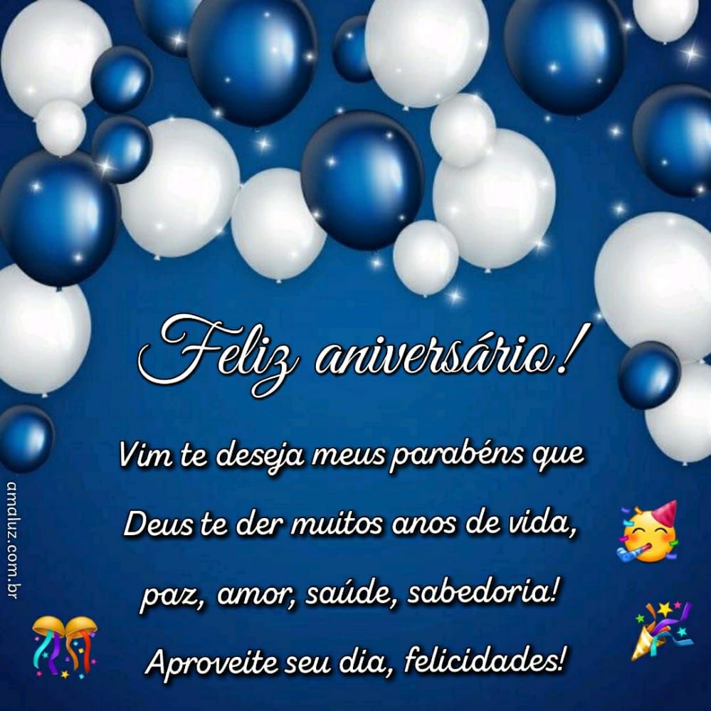 feliz aniversario vim te deseja meus parabéns