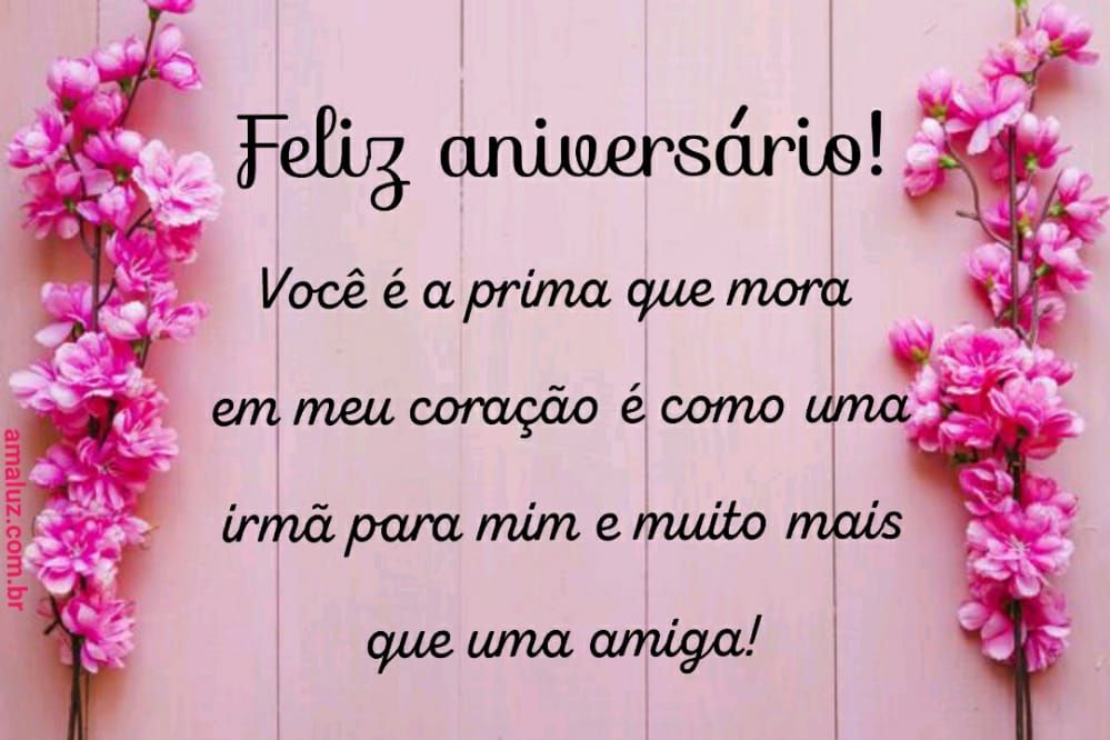 feliz aniversario você mora em meu coração prima