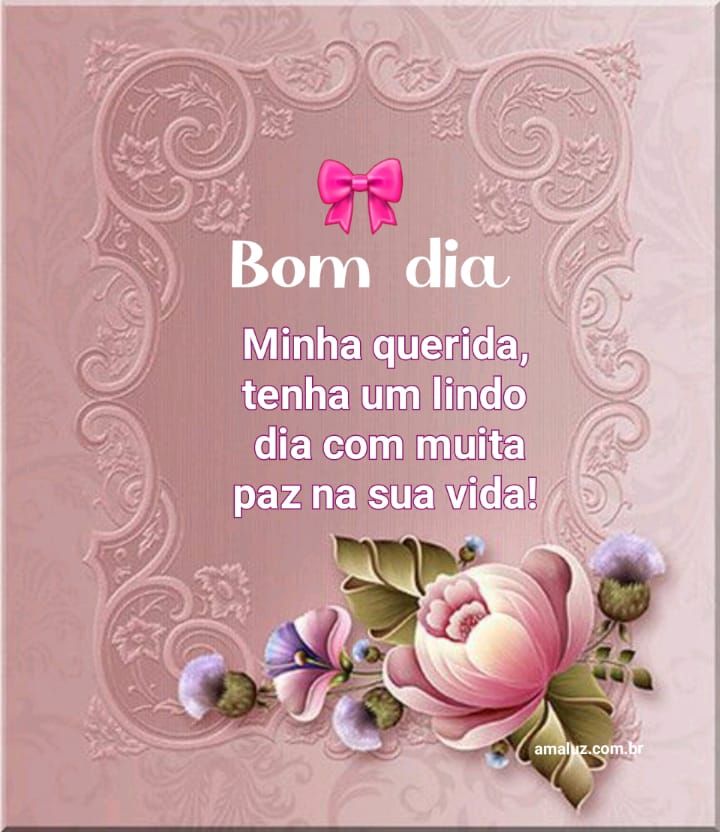 frase com imagem linda e delicada de bom dia de 2021