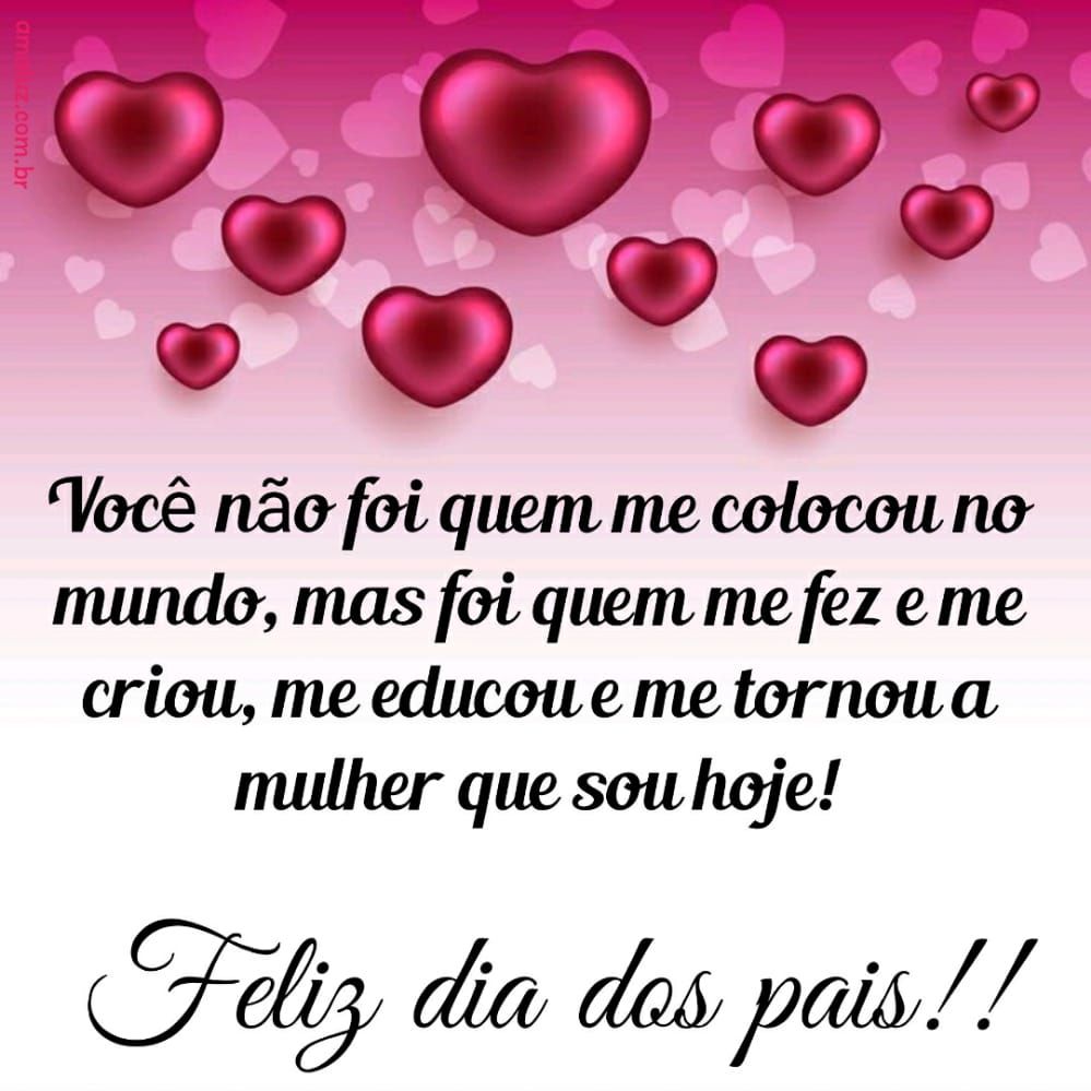 imagem bonita com frase de feliz dia dos pais