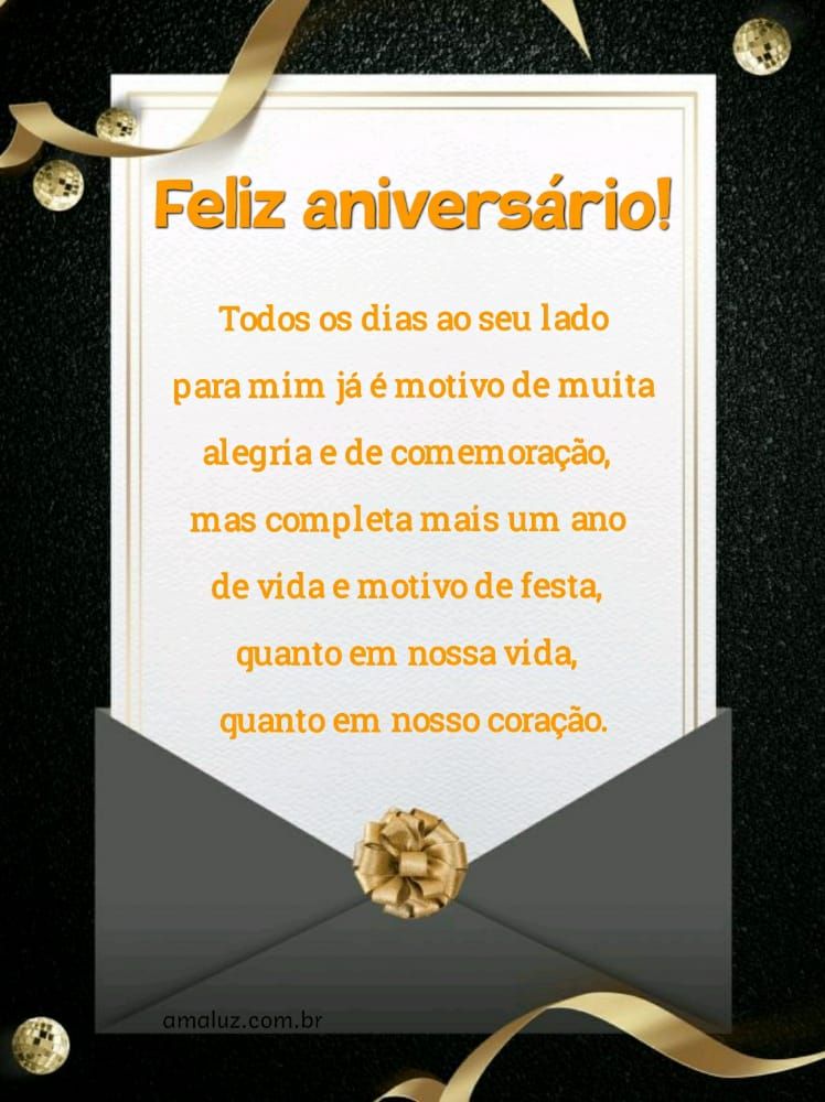 imagem com cartão de feliz aniversario para amor da minha vida