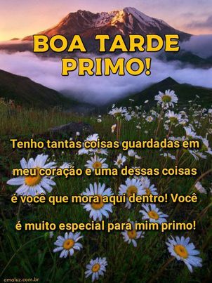 imagem de boa tarde para primo do coração