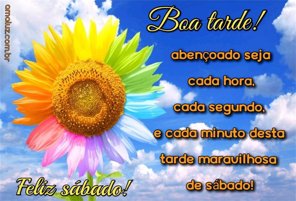 imagem de boa tarde sábado abençoado