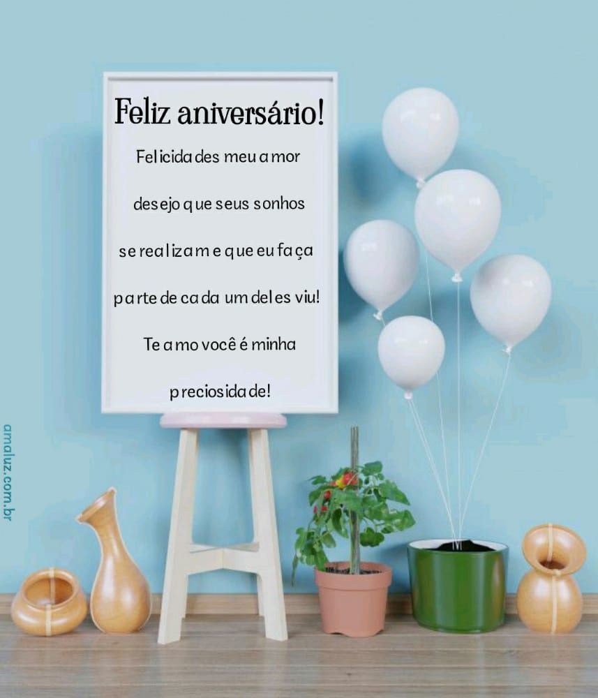imagem linda com quadro de feliz aniversario para amor