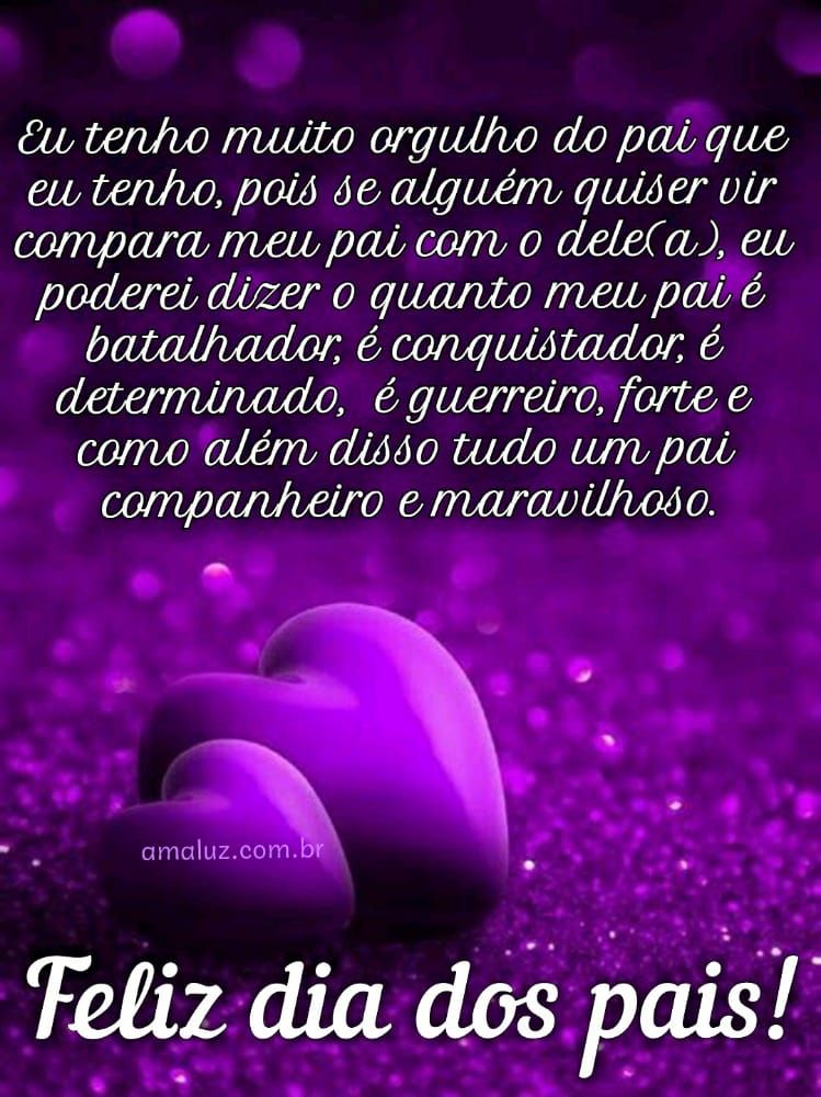 imagens com corações com mensagens de feliz dia dos pais