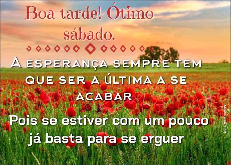 mensagem de boa tarde e ótimo sábado