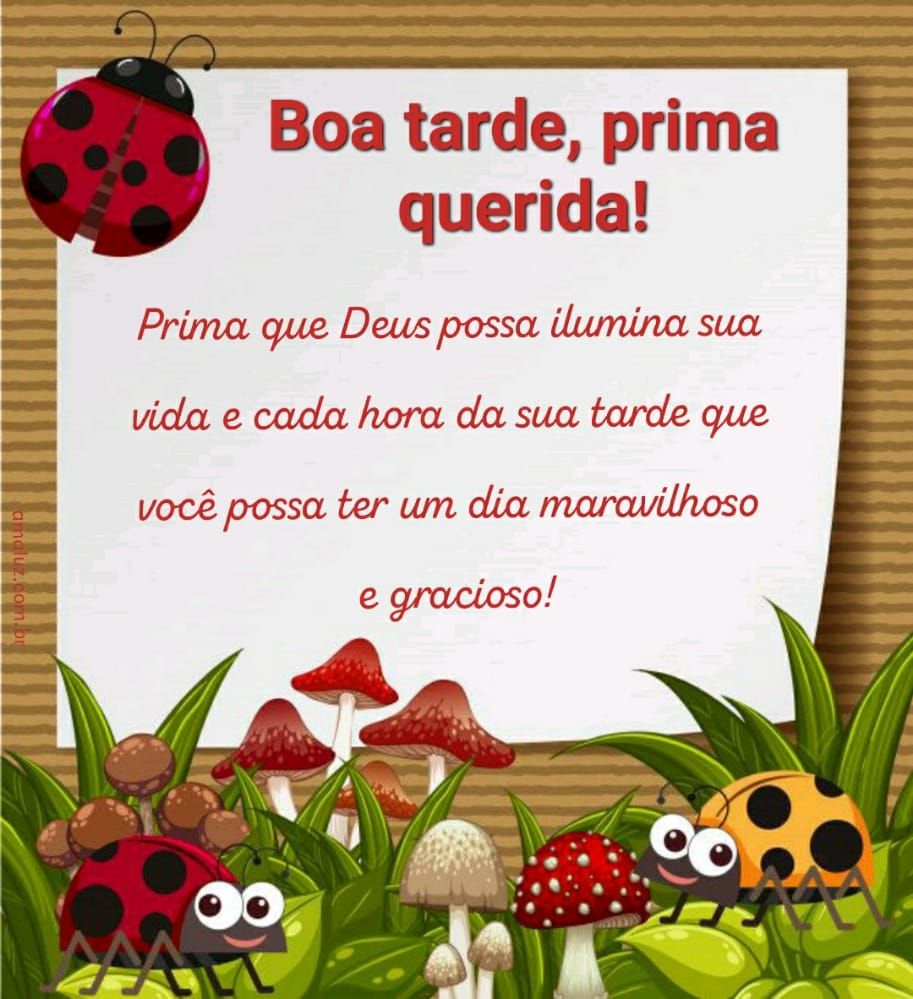 mensagem de boa tarde para prima querida