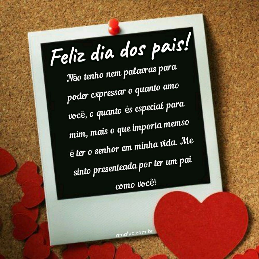 mensagem de feliz dia dos pais carinhosa