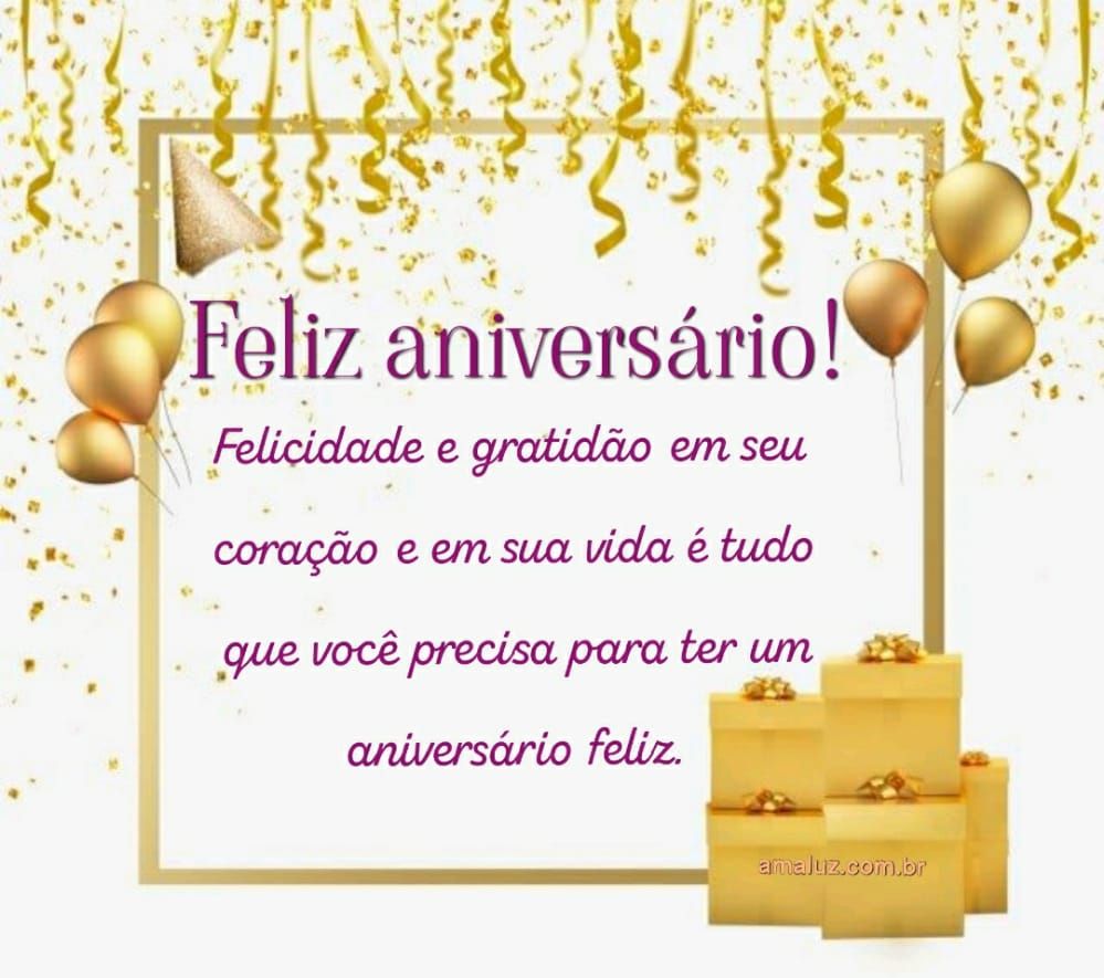 mensagens de feliz aniversario felicidades e gratidão