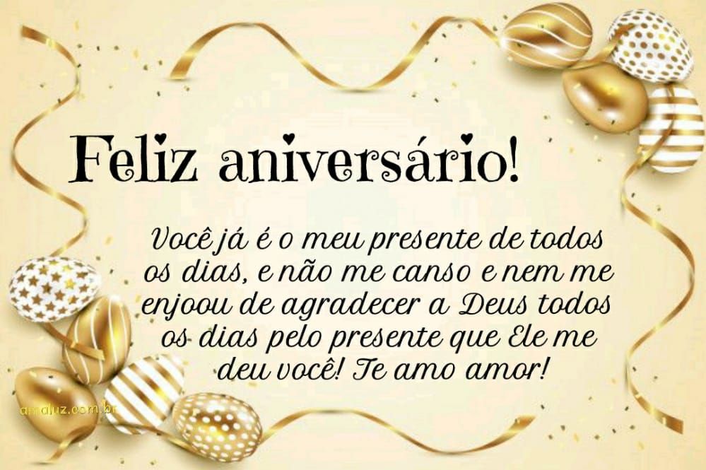 mensagens de feliz aniversario para meu amor