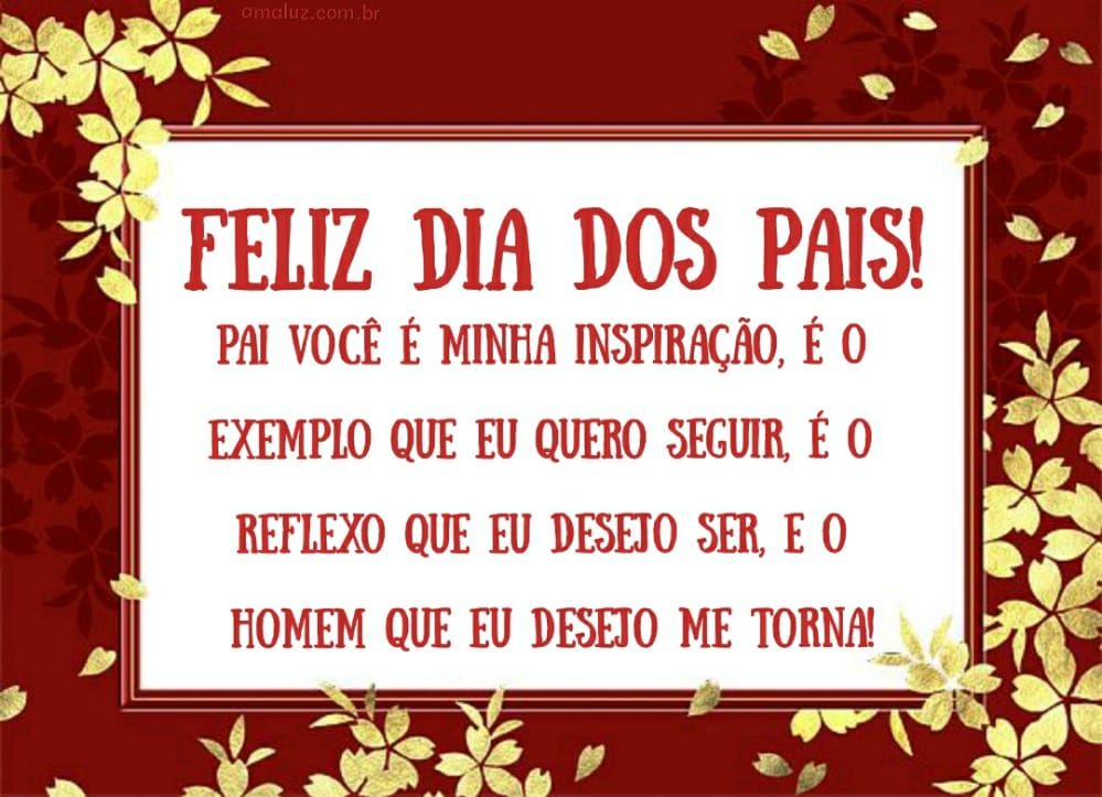 tenha um feliz dia dos pais papai