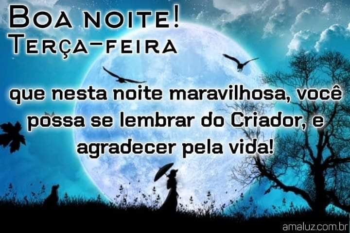 uma boa noite de terça feira para whatsapp