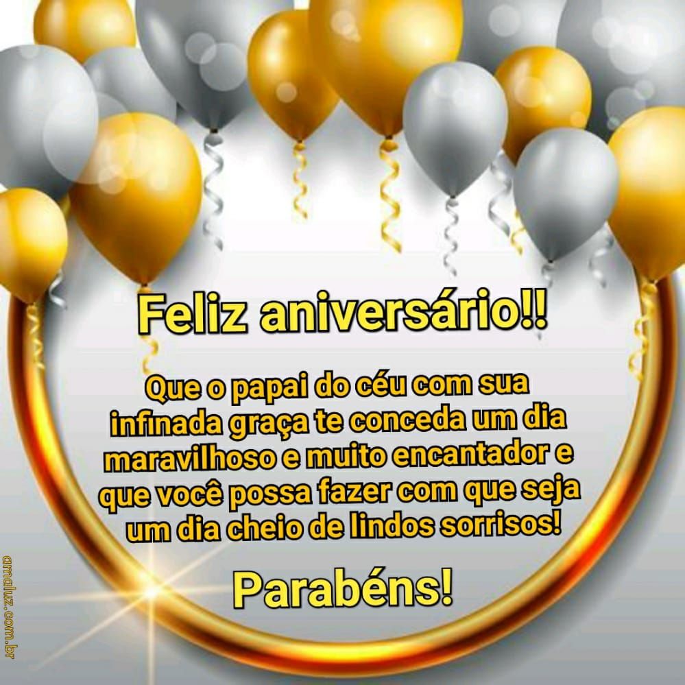 uma linda mensagem de feliz aniversario para aniversariante