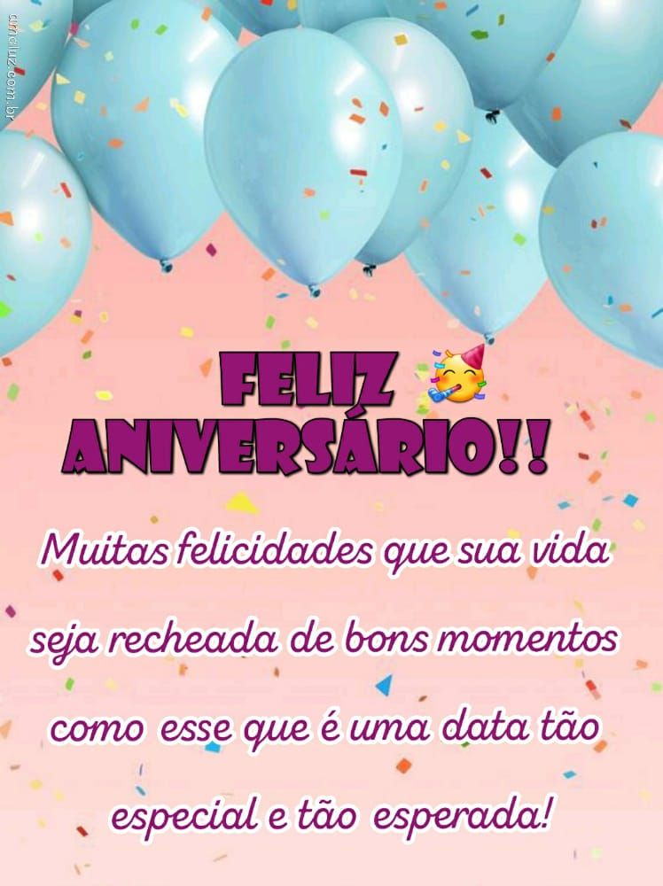 uma mensagem de feliz aniversario para você