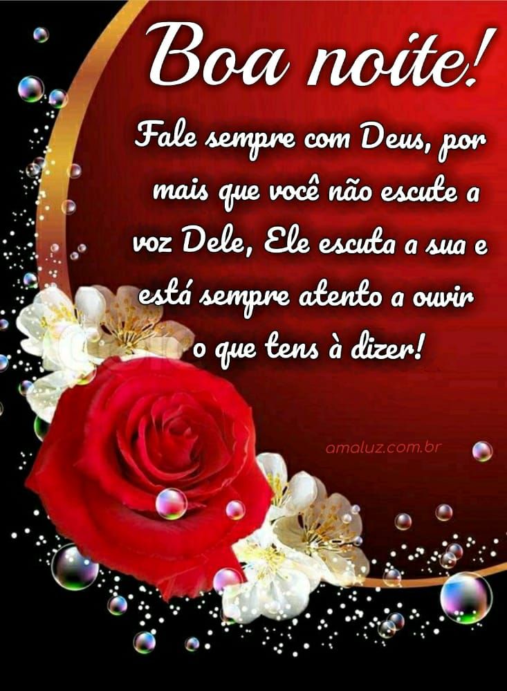 Boa noite! Fale sempre com Deus antes de dormi e pessa os melhores sonhos