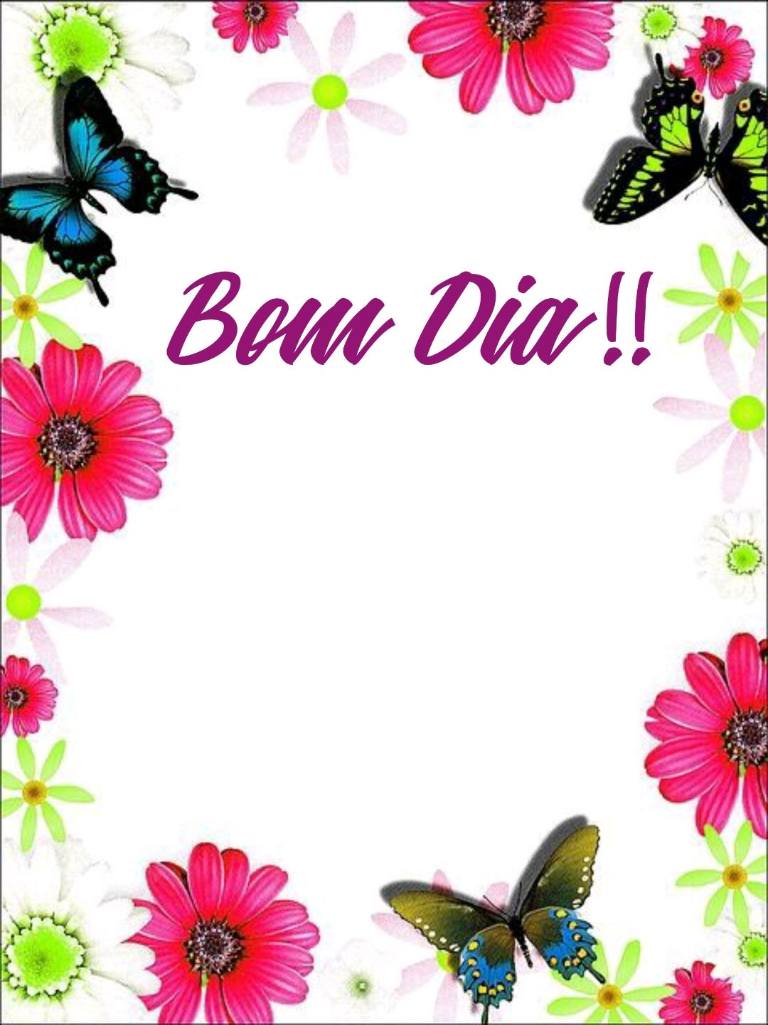 Bom dia com flores para criar seu bom dia
