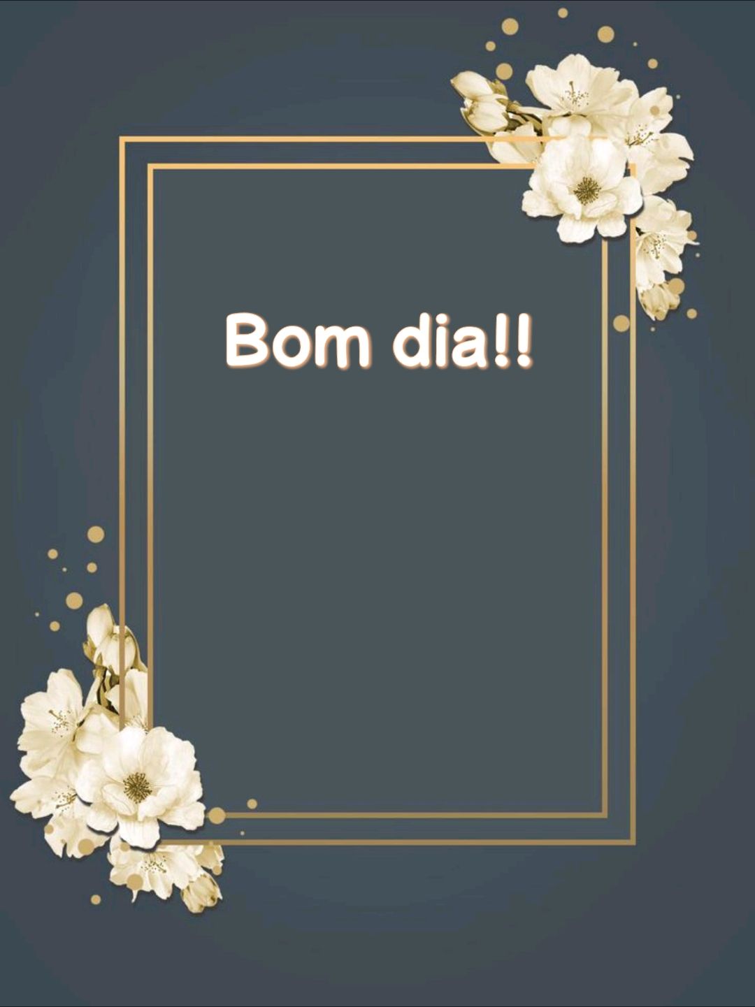 Bom dia com molduras 
