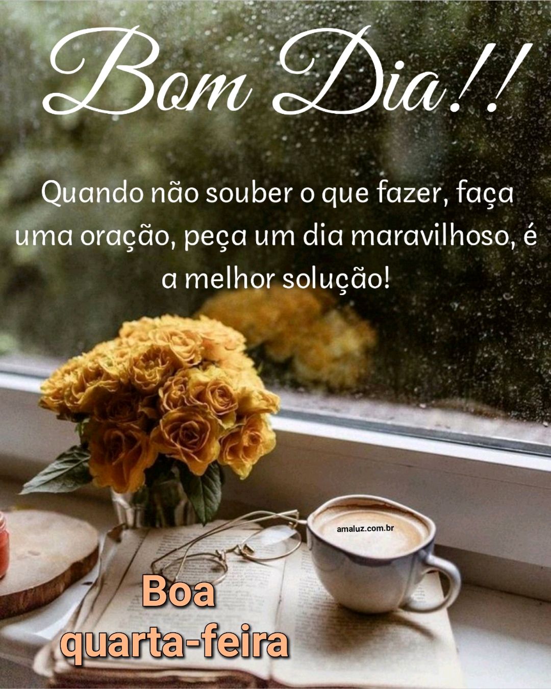 Bom dia quando não souber o que fazer faça uma oração 