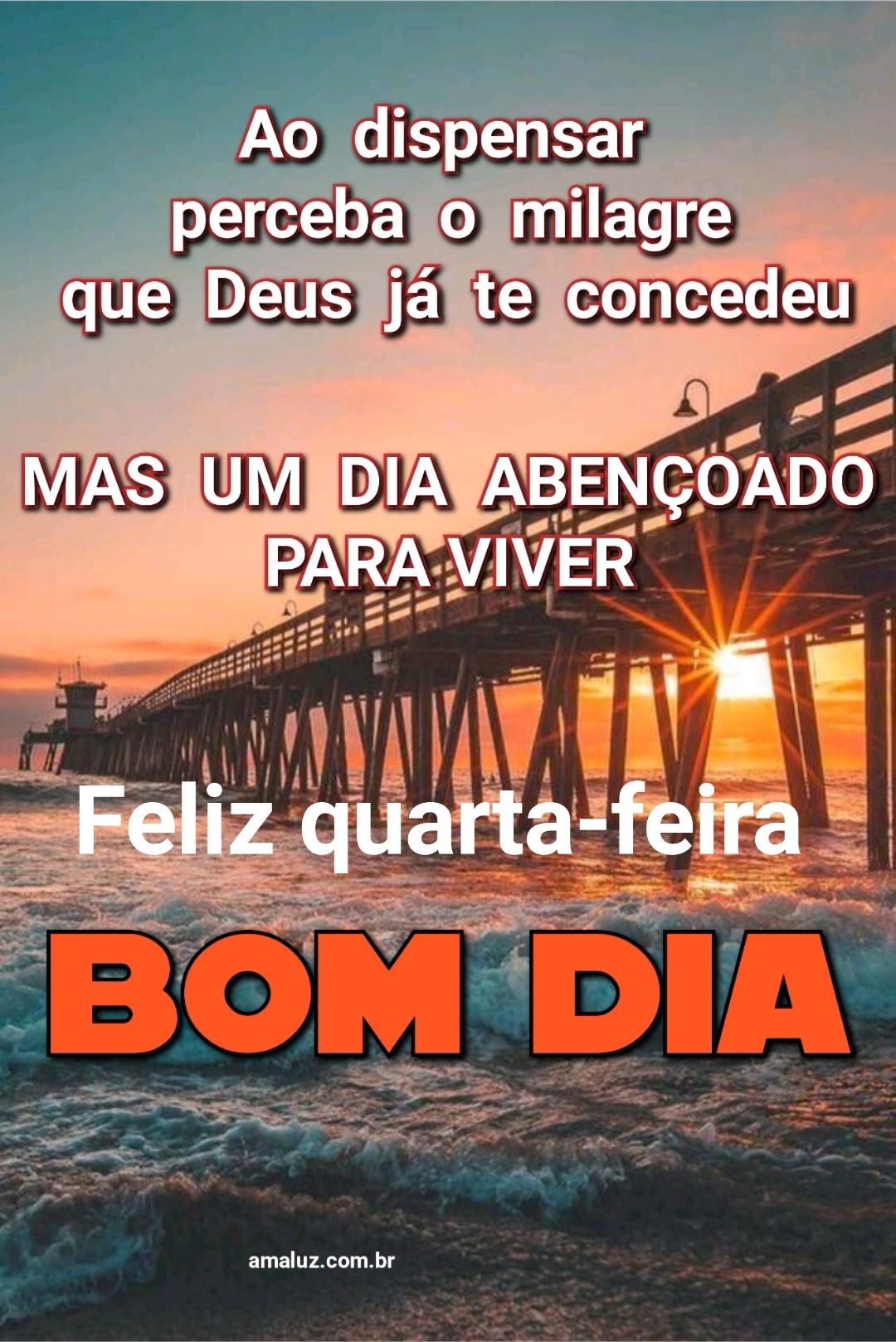 Deus te concedeu mas um dia abençoado para viver bom dia