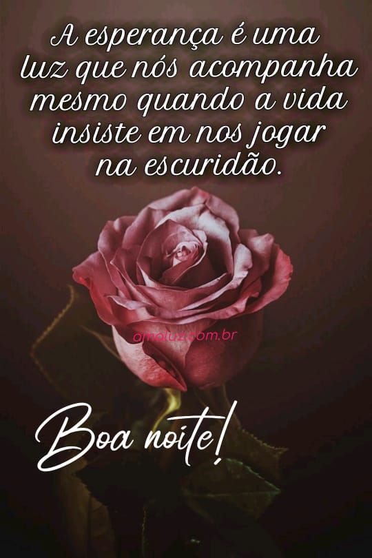 Esperança é uma luz que nos acompanha