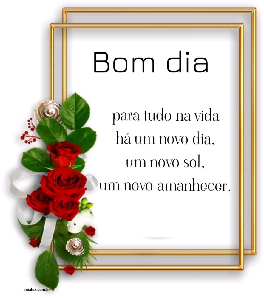 Existe tempo para tudo na vida bom dia